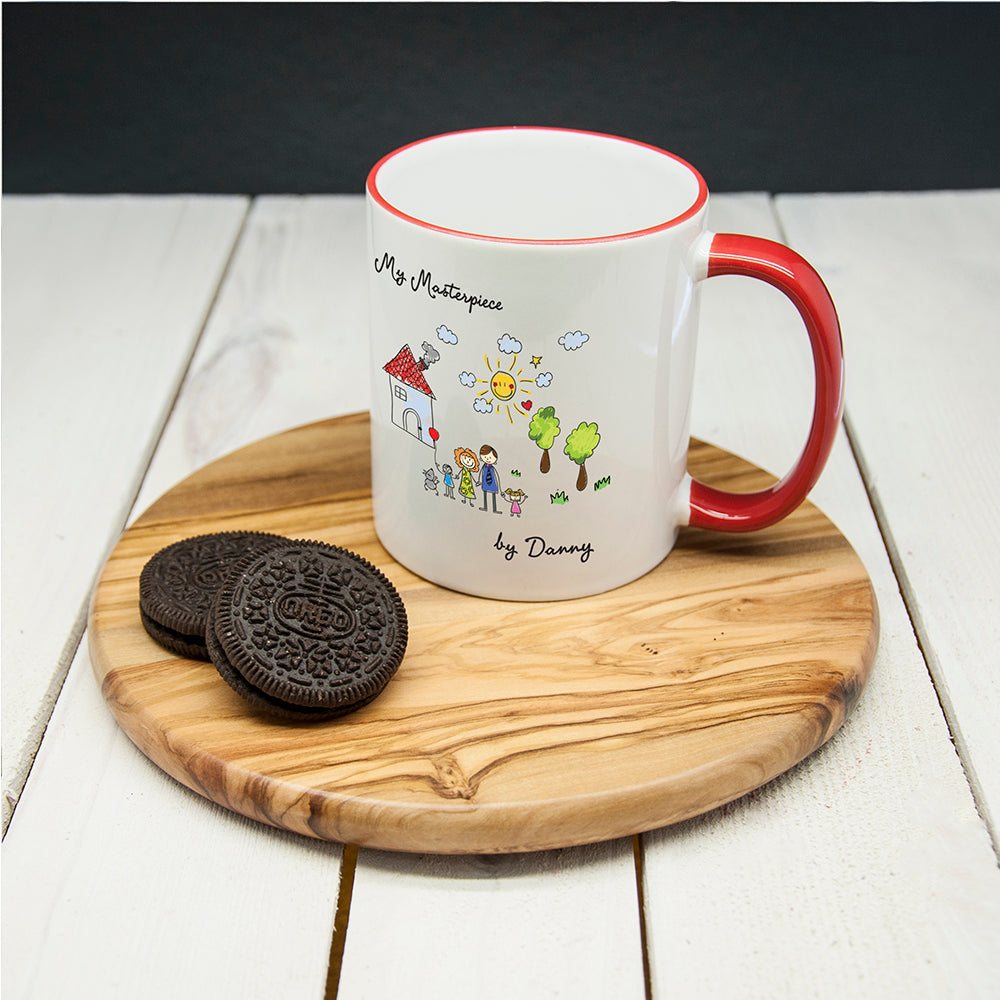 My Mini Masterpiece Personalised Artwork Coloured Mug