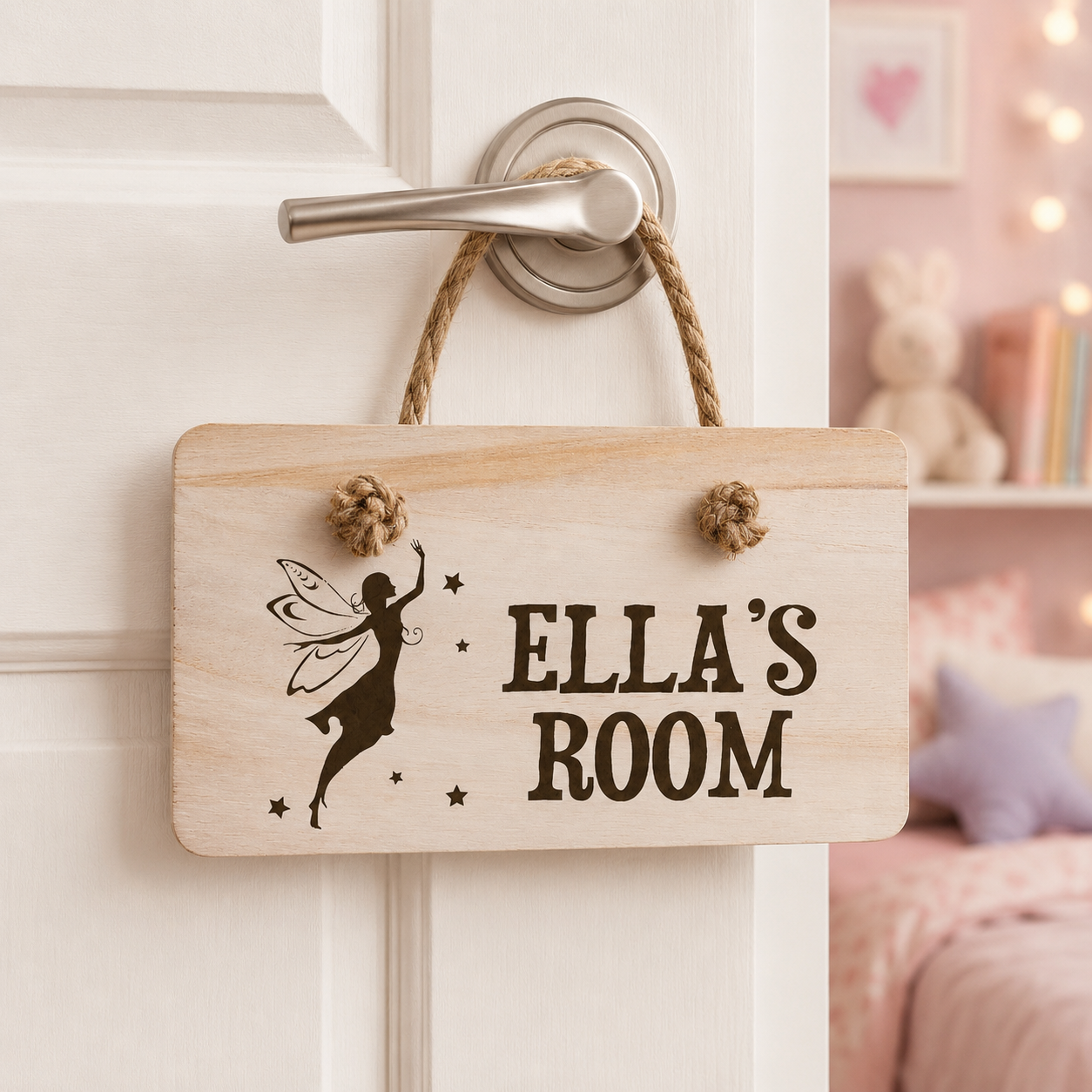 Personalised Kid's Fairy Door Sign