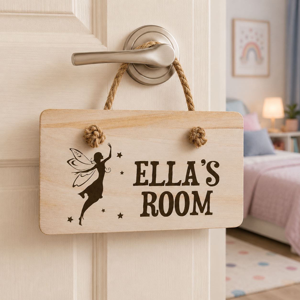 Personalised Kid's Fairy Door Sign