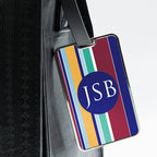 Gentlemen's Multi-Layered Monogrammed Luggage Tag