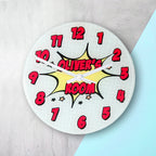 Pow! Personalised Comic Wall Clock