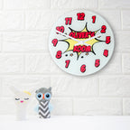 Pow! Personalised Comic Wall Clock