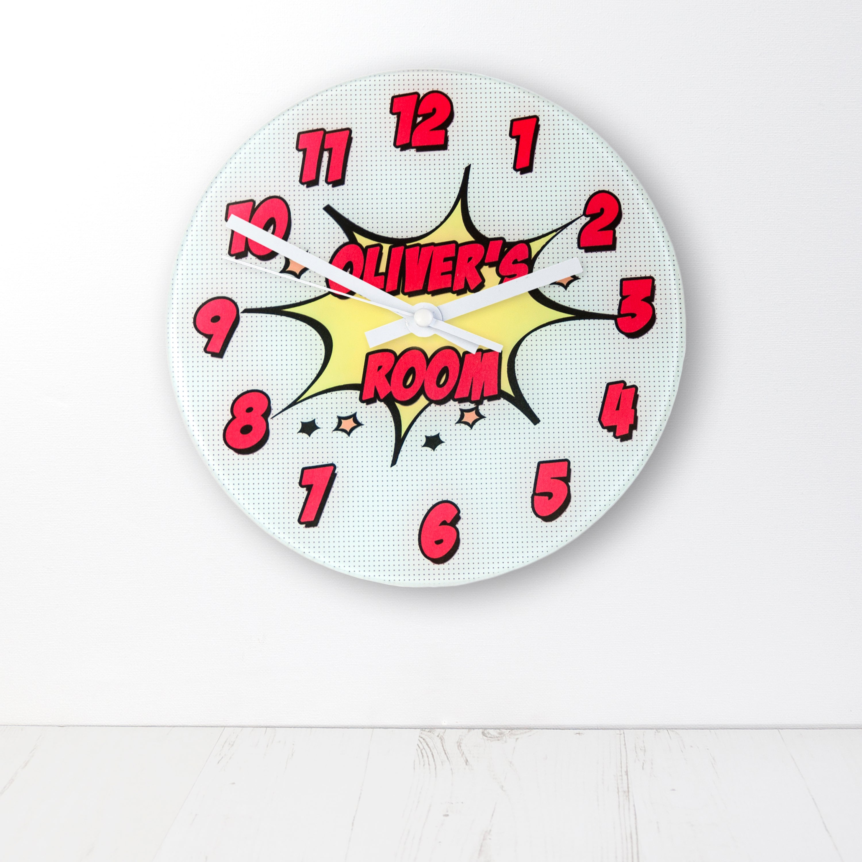 Pow! Personalised Comic Wall Clock