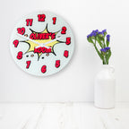 Pow! Personalised Comic Wall Clock