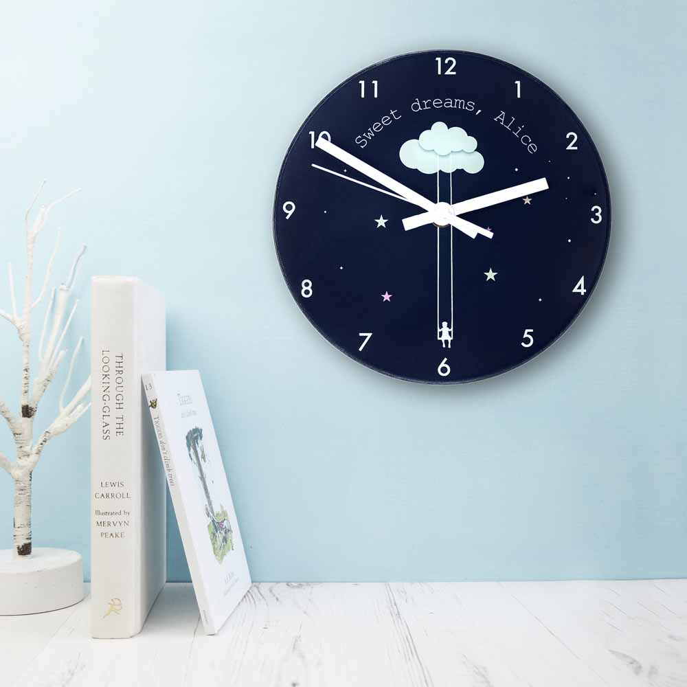 Sweet Dreams Little One Personalised Wall Clock
