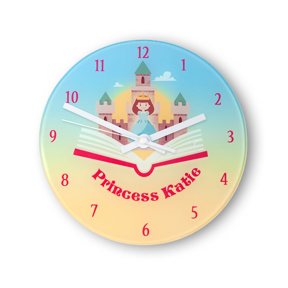 Storybook Princess Personalised Wall Clock