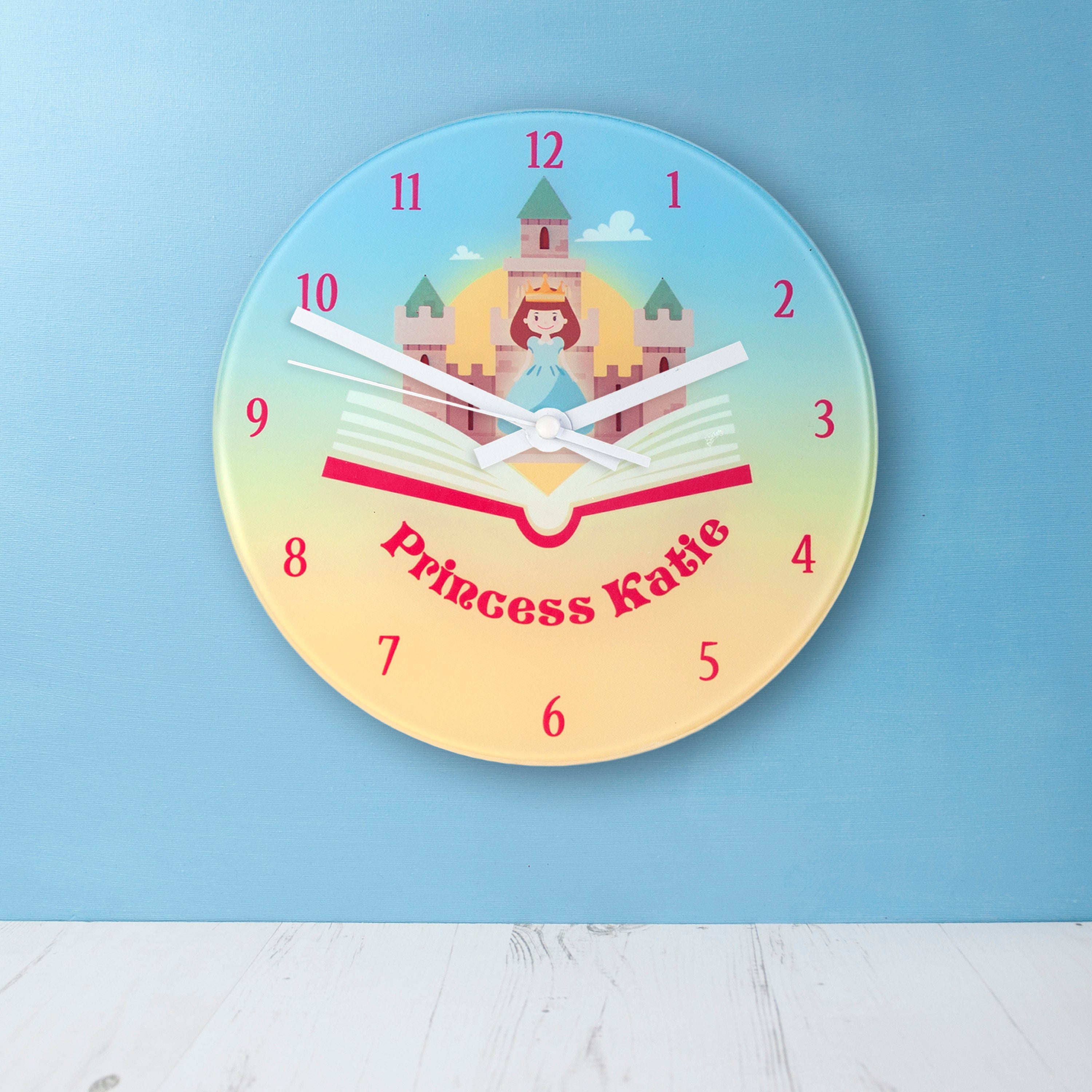 Storybook Princess Personalised Wall Clock