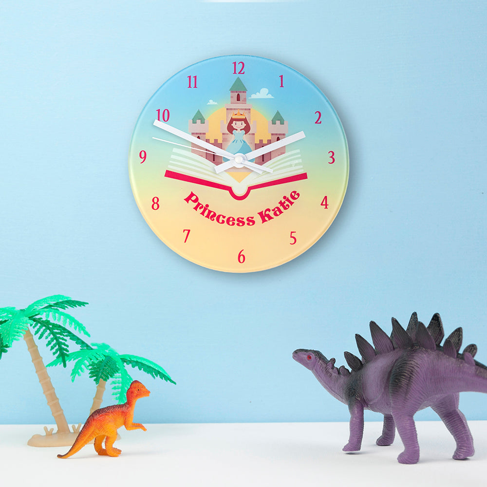 Storybook Princess Personalised Wall Clock