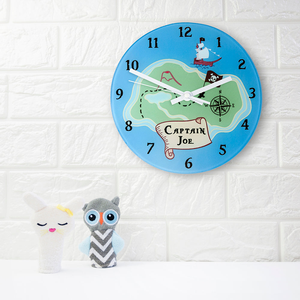 Arrrr! Personalised Pirate Wall Clock