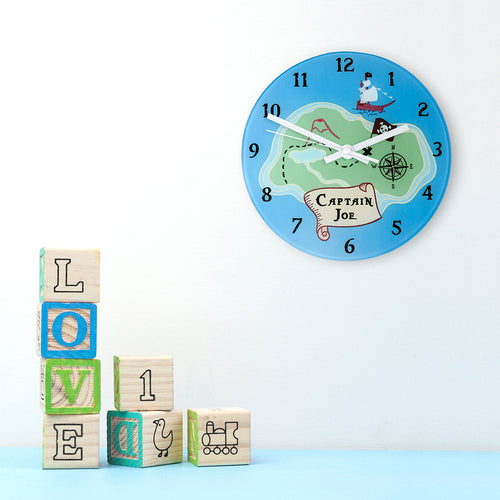 Arrrr! Personalised Pirate Wall Clock