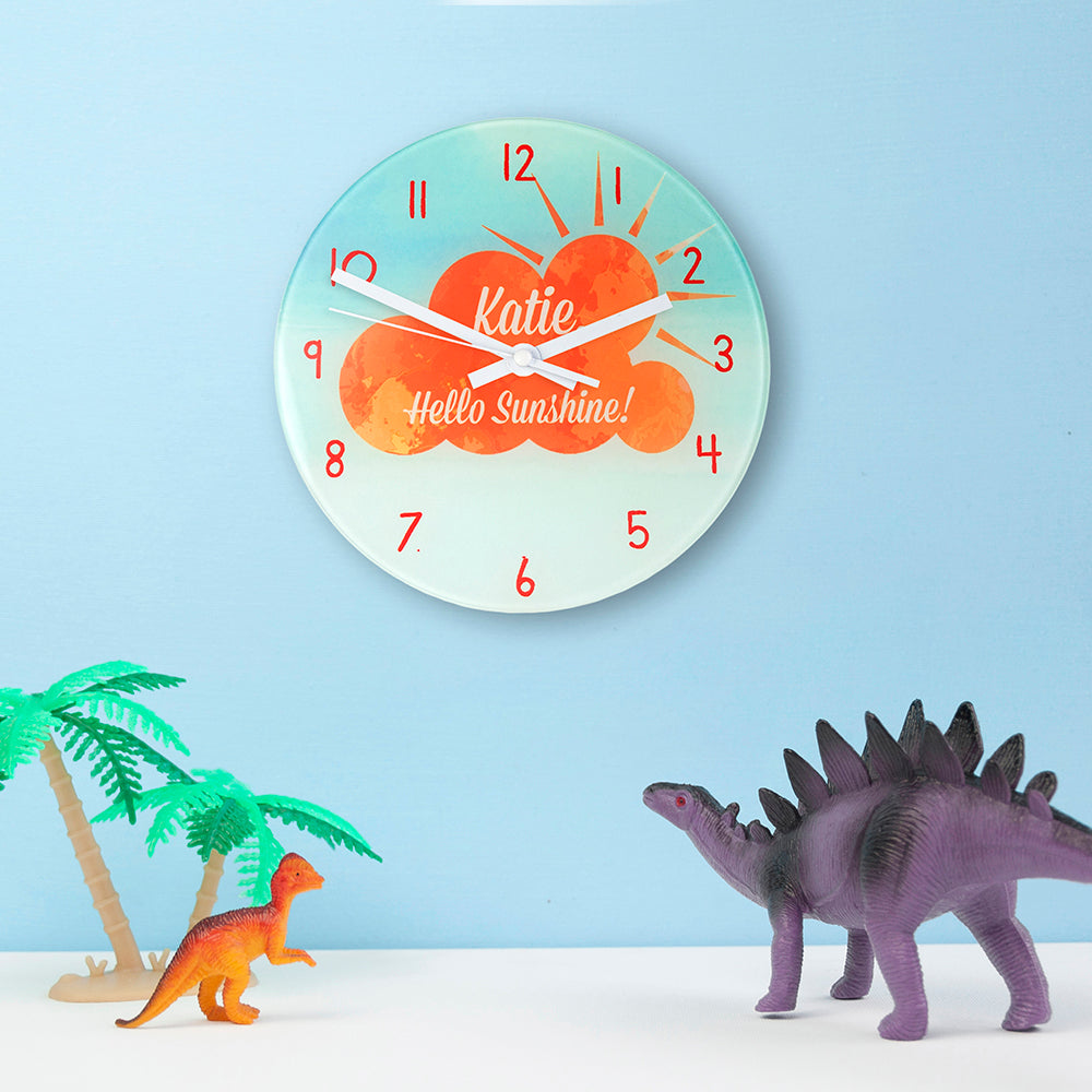 Hello Sunshine Personalised Wall Clock