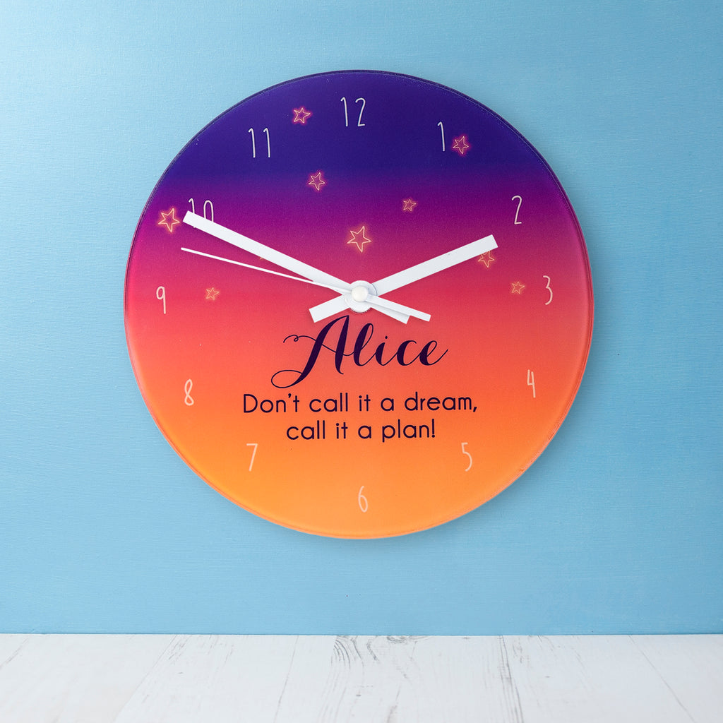 The Desert At Dusk Personalised Wall Clock