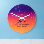 The Desert At Dusk Personalised Wall Clock