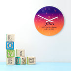 The Desert At Dusk Personalised Wall Clock