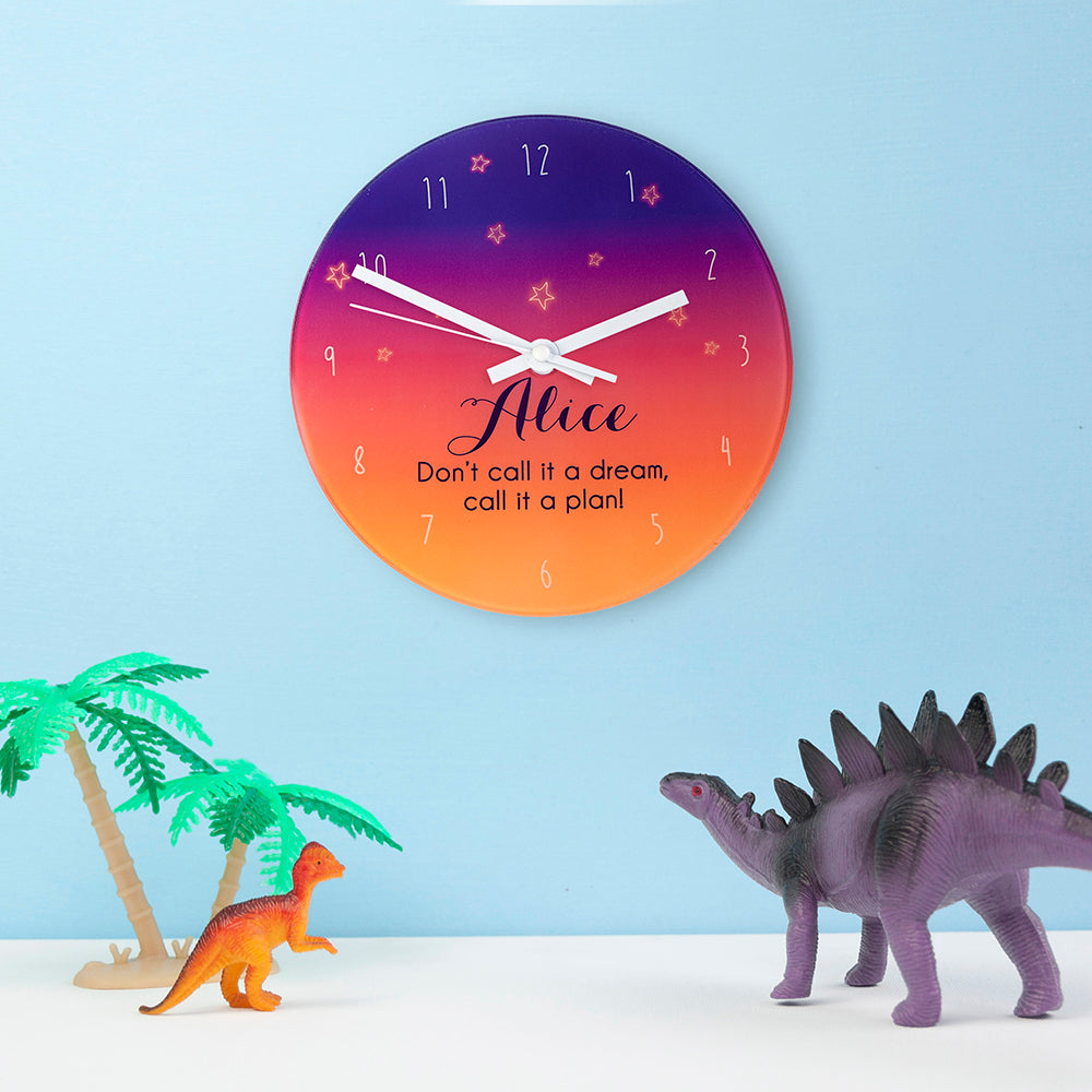 The Desert At Dusk Personalised Wall Clock
