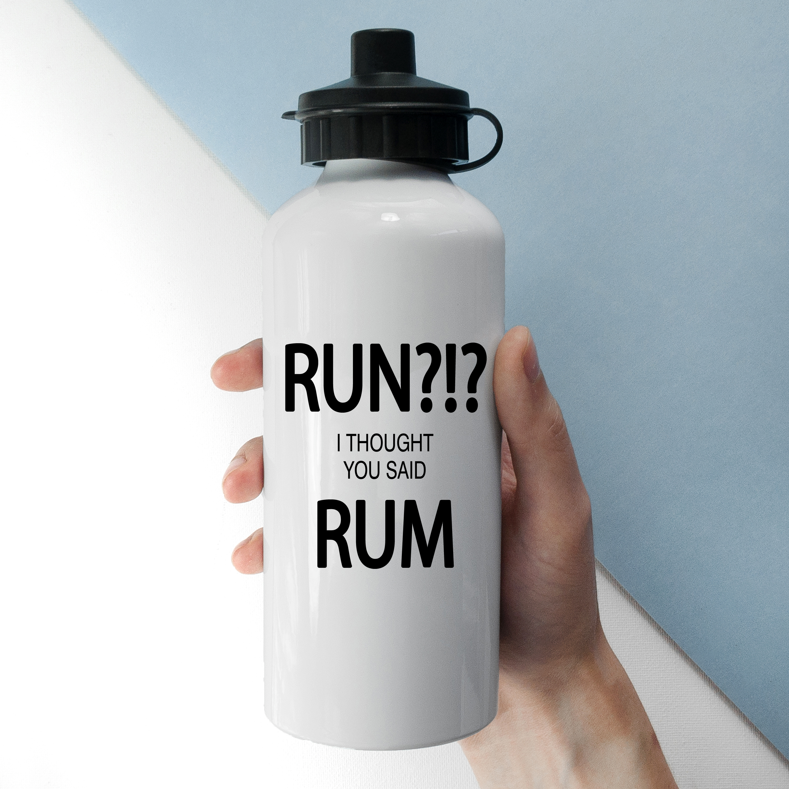 Run!? I Thought You Said Rum Personalised Water Bottle