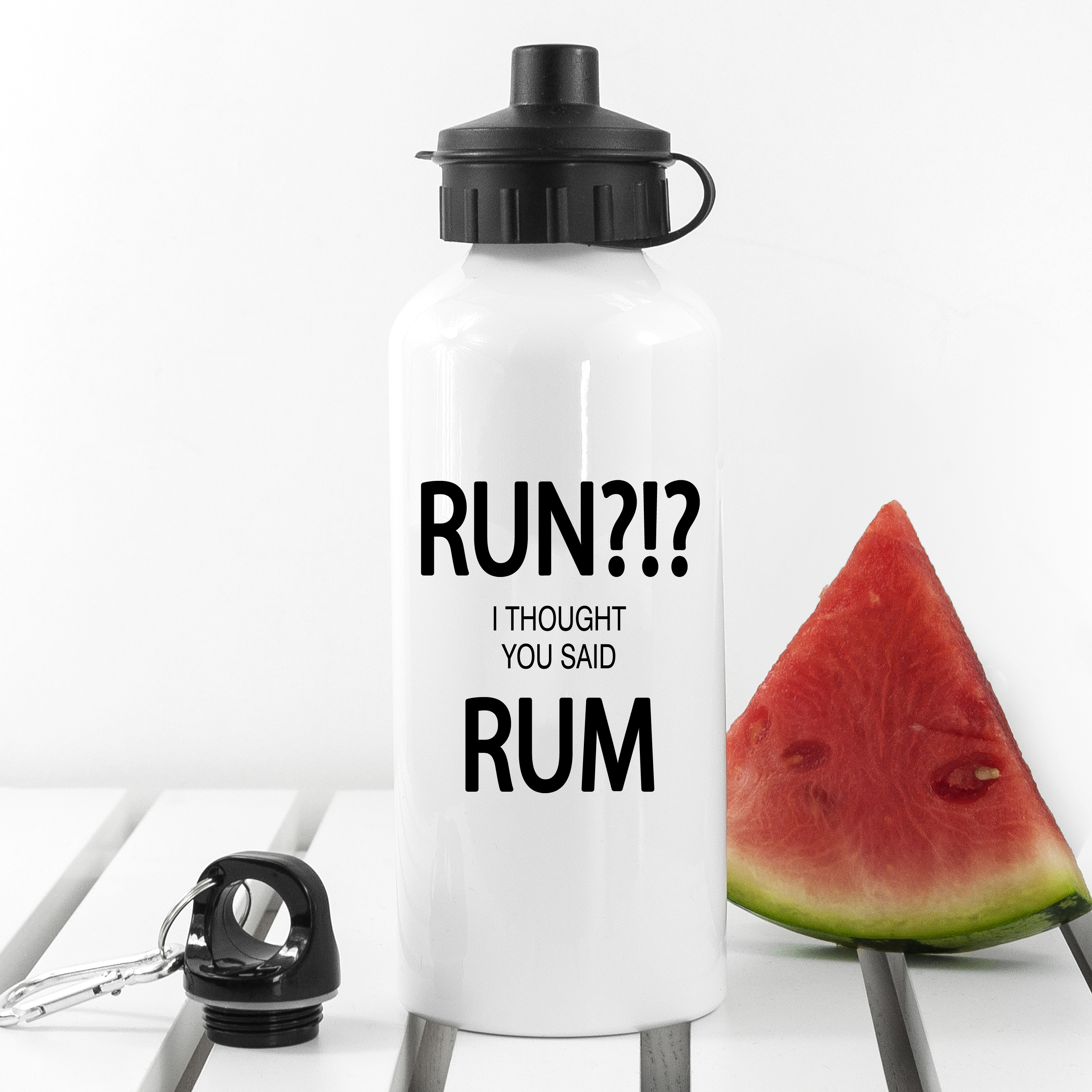 Run!? I Thought You Said Rum Personalised Water Bottle
