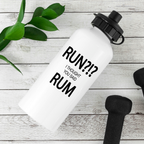 Run!? I Thought You Said Rum Personalised Water Bottle