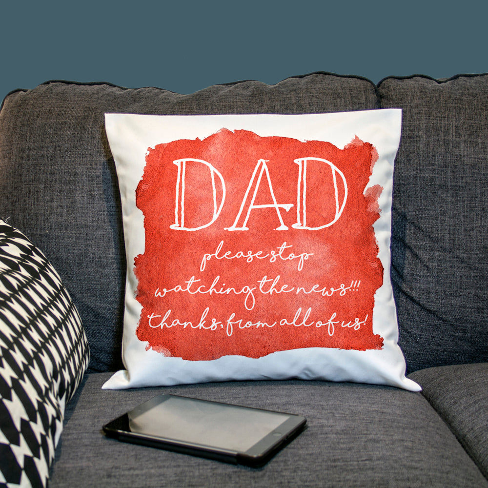 Coastal Watercolour Cover Personalised Cushion Cover