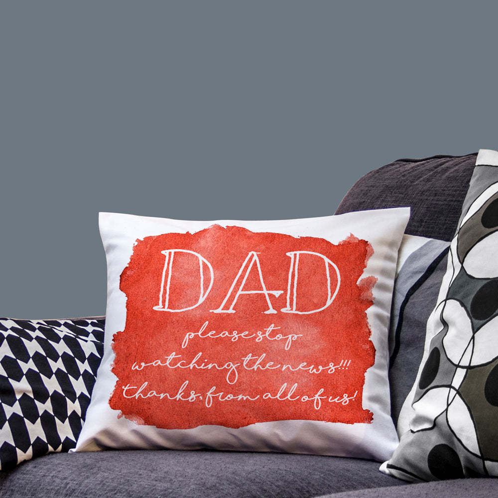 Coastal Watercolour Cover Personalised Cushion Cover