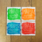 Coastal Watercolour Personalised Coaster