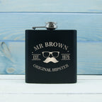 Original Hipster's Black Hip Flask