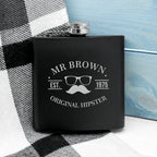 Original Hipster's Black Hip Flask
