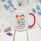 I Love My Dad Personalised Kid's Artwork Coloured Mug