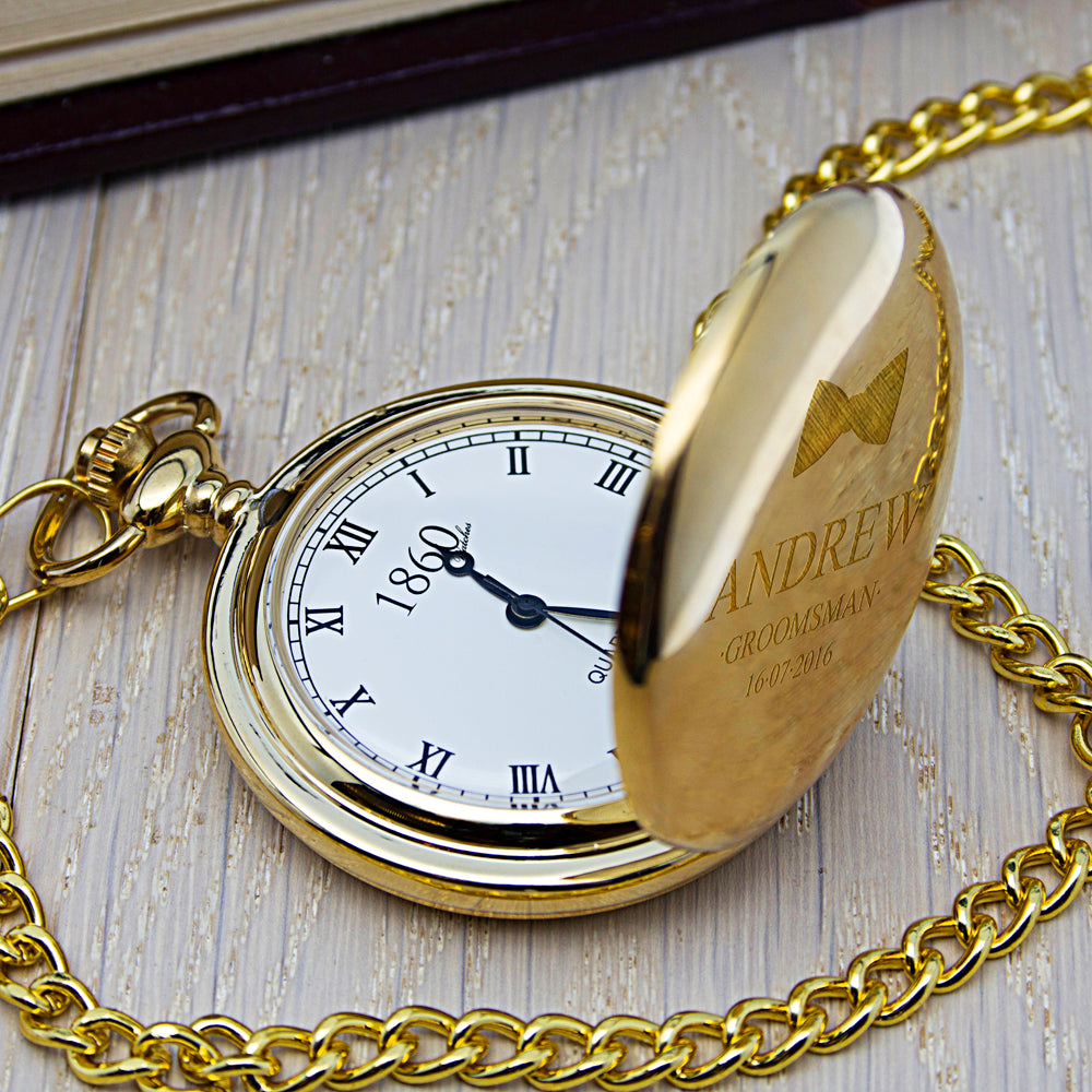 Personalised Groomsman Icon Collection Pocket Watch