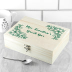 Personalised Teacher's Tea Break Box Floral Design
