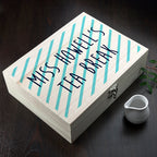 Personalised Teacher's Tea Break Box Stripes Design