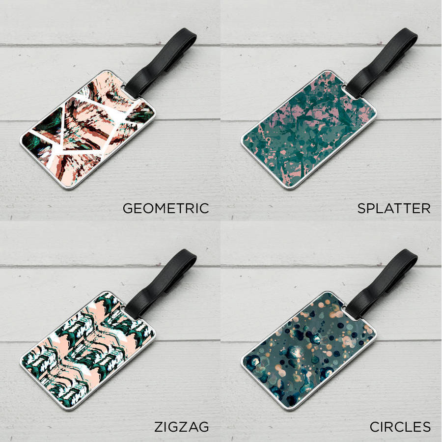 Patterned Luggage Tag