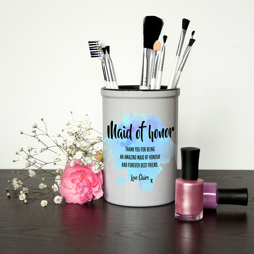Personalised Maid of Honor Miniature Champagne Bucket
