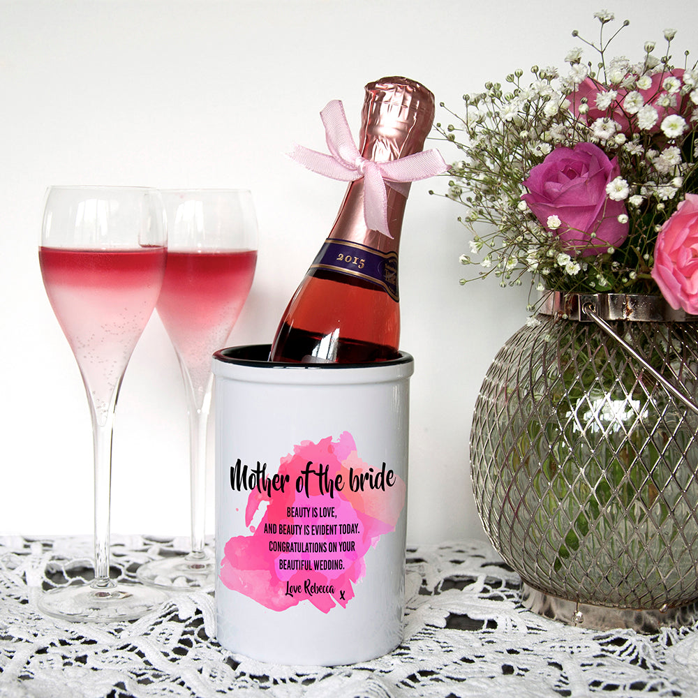 Personalised Mother of the Bride Miniature Champagne Bucket