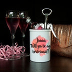 Will You Be My Bridesmaid Personalised Miniature Champagne Bucket