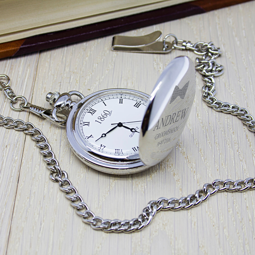Personalised Groomsman Icon Collection Pocket Watch