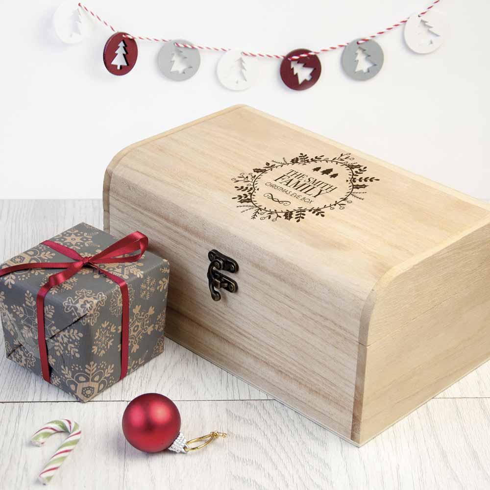 Personalised Traditional Family Christmas Eve Chest