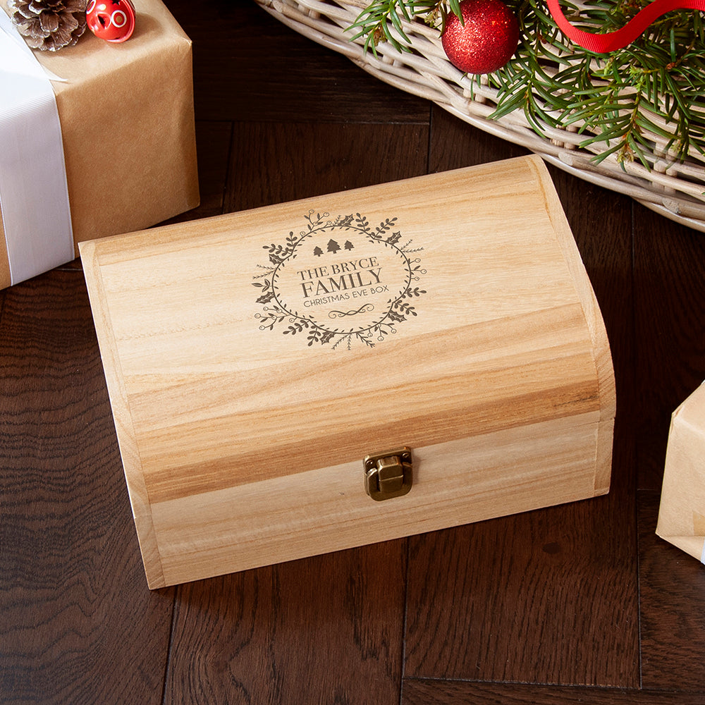 Personalised Traditional Family Christmas Eve Chest