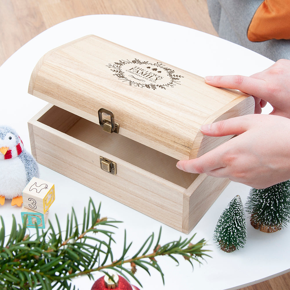 Personalised Traditional Family Christmas Eve Chest