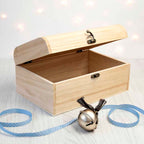 Personalised Family Christmas Eve Chest With Decorative Bauble Design