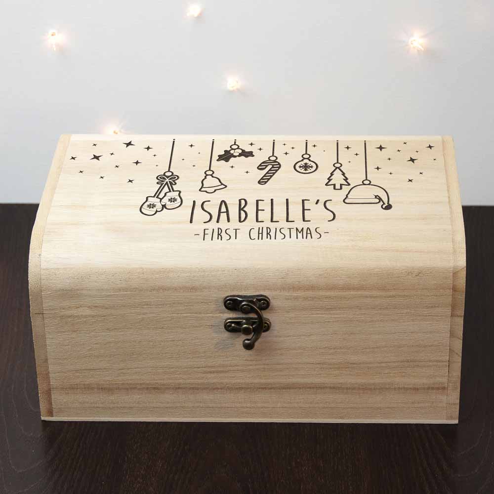 Personalised Baby's First Christmas Eve Chest