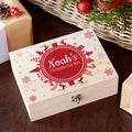Personalised Christmas Eve Box With Snowflake Wreath