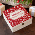 Personalised Christmas Eve Box With Festive Pattern