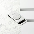 Personalised Rhodium Plated Lucky Sixpence Money Clip