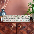 Personalised Decorative Christmas Mantle Sign