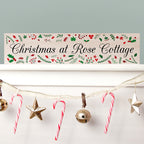 Personalised Decorative Christmas Mantle Sign