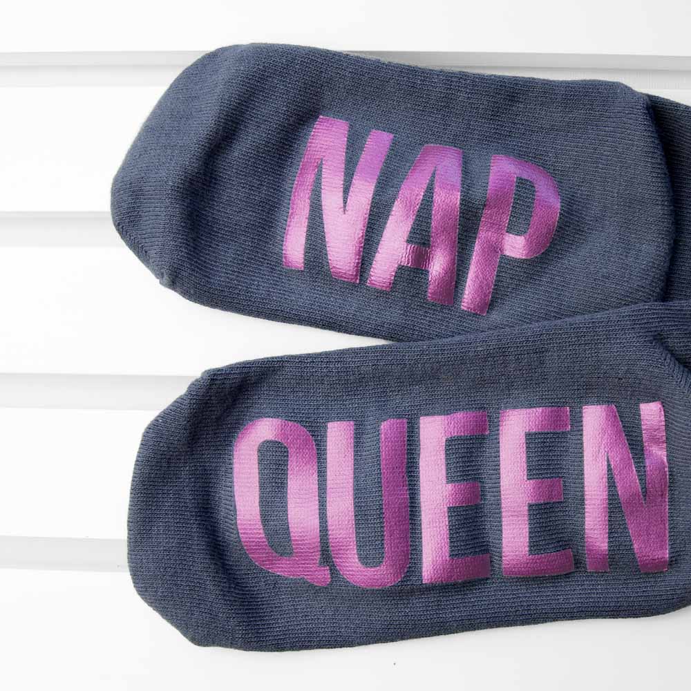 Personalised Charcoal & Hot Pink Socks
