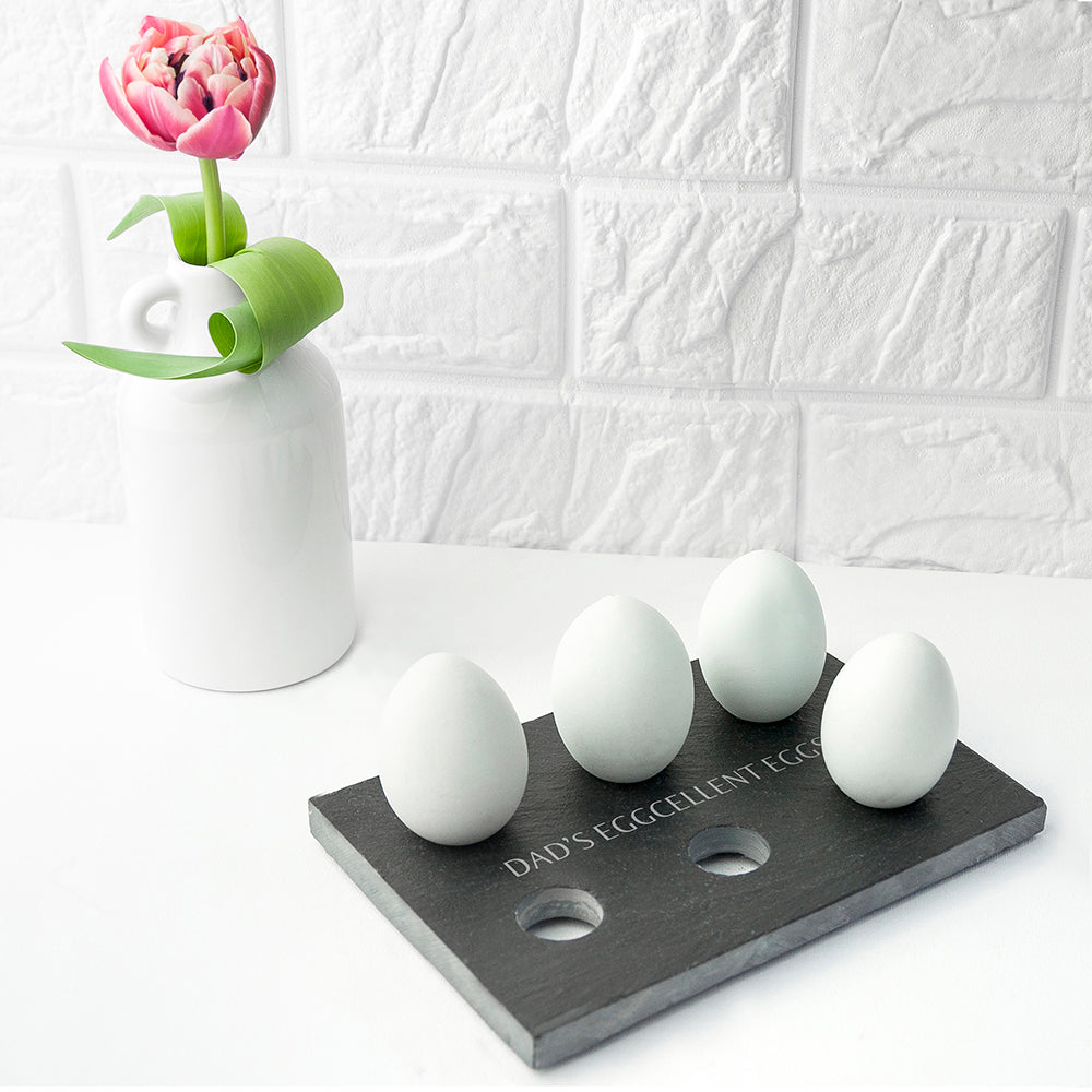 Personalised Slate Egg Holder