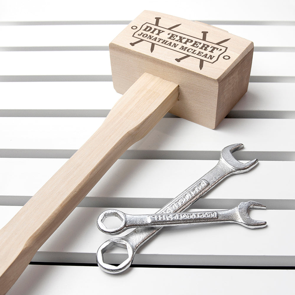 Personalised DIY Expert Wooden Mallet