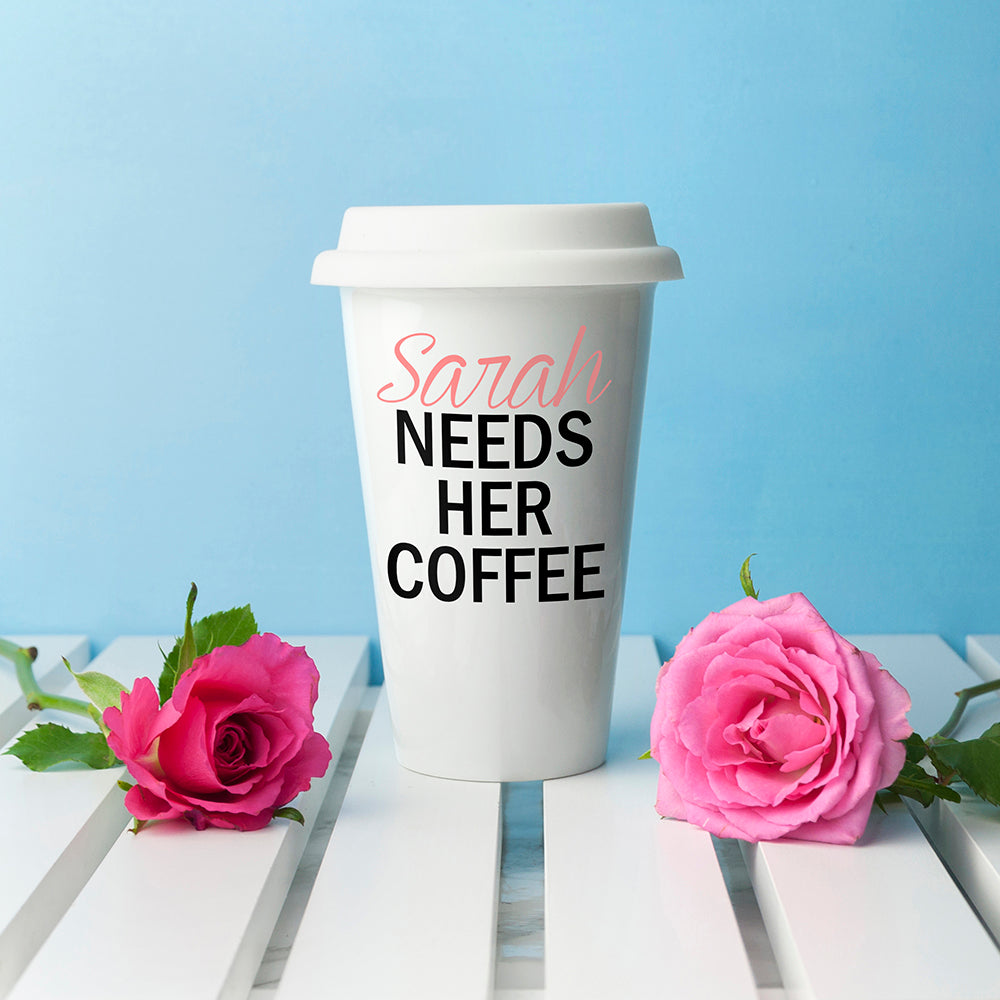 Personalised Mama's Got Needs Travel Mug